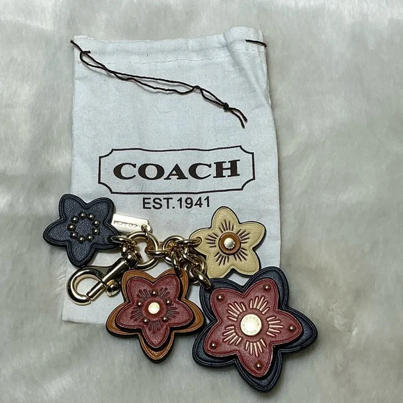Coach wildflower cluster bag charm - Picture 2 of 11